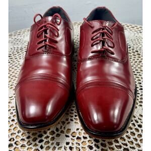 Mens Dress Shoes Classic Amali Laceup Oxblood/Brown Size 10 M Very Nice sku 3335